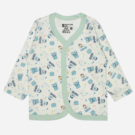 Bodycare Baby Front Open Printed Top Pack Of 3