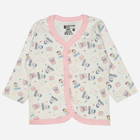 Bodycare Baby Front Open Printed Top Pack Of 3