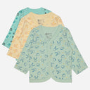 Bodycare Unisex Front open Printed Top Pack Of 3