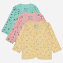 Bodycare Unisex Front open Printed Top Pack Of 3