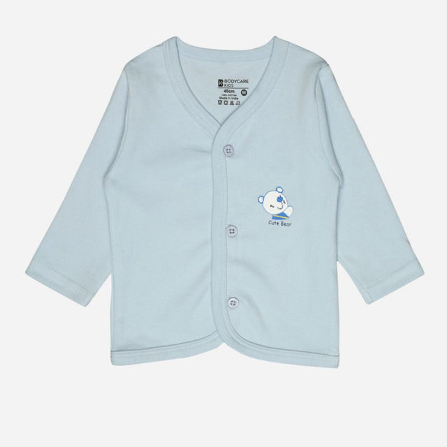 Unisex Baby Vest Front Open Full Sleeves Pack of 3 - Bodycare