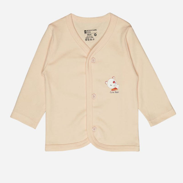 Unisex Baby Vest Front Open Full Sleeves Pack of 3 - Bodycare
