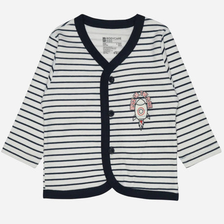 Bodycare Unisex Front Open Striped Top Pack Of 3