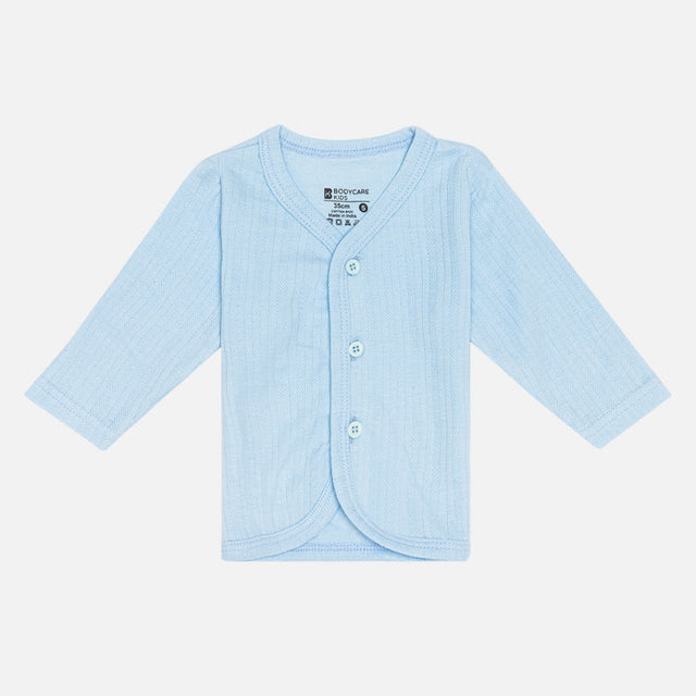 Unisex Baby Vest Front Open Full Sleeves Pack of 3 - Bodycare