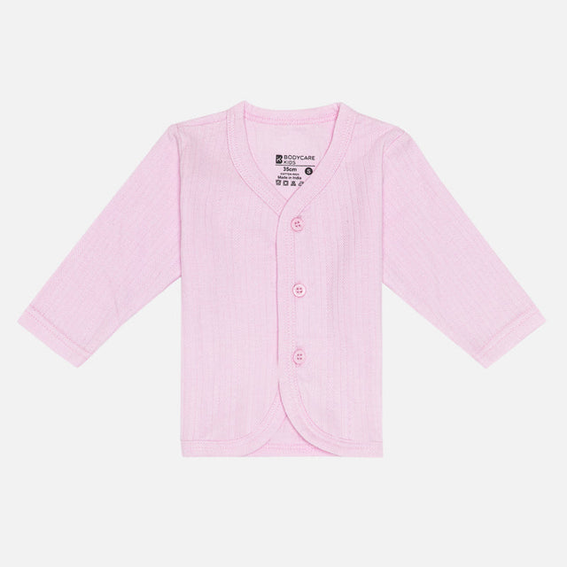 Unisex Baby Vest Front Open Full Sleeves Pack of 3 - Bodycare