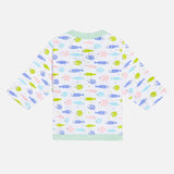 Unisex Baby Night Suit Front Open Full Sleeves - Bodycare