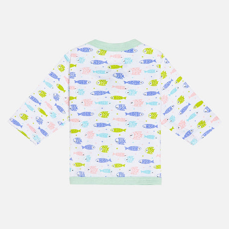 Unisex Baby Night Suit Front Open Full Sleeves - Bodycare