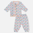 Unisex Baby Night Suit Front Open Full Sleeves - Bodycare