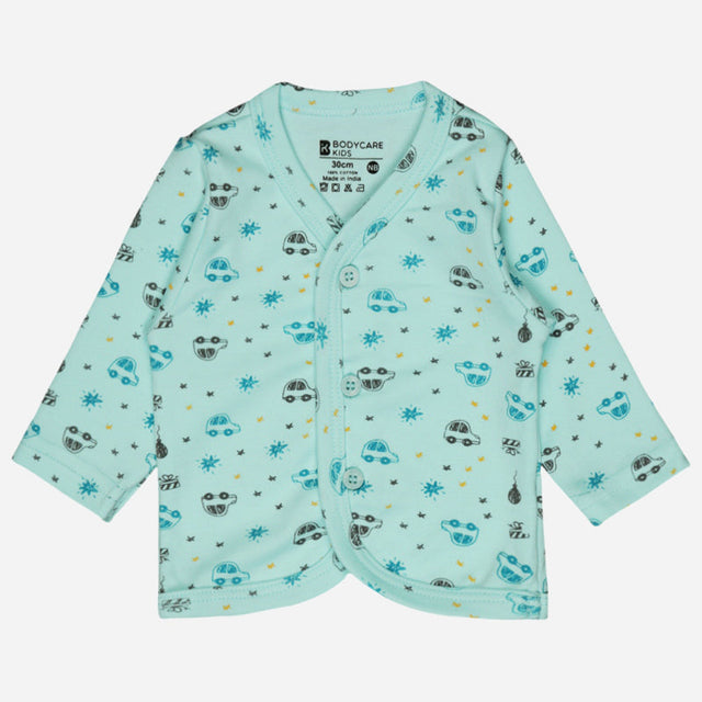 Unisex Baby Night Suit Front Open Full Sleeves - Bodycare