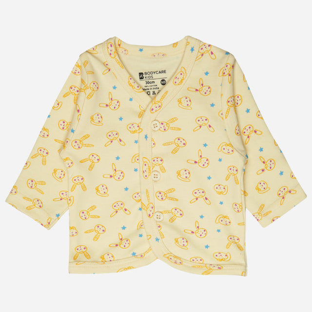 Unisex Baby Night Suit Front Open Full Sleeves - Bodycare