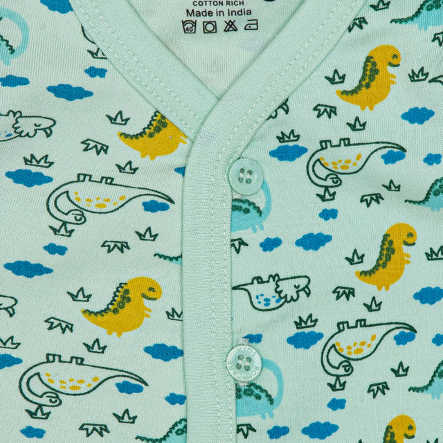 Unisex Baby Night Suit Front Open Full Sleeves - Bodycare