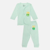 Unisex Baby Night Suit Front Open Full Sleeves - Bodycare