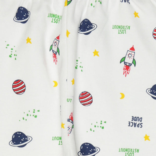 Unisex Baby Night Suit Front Open Full Sleeves - Bodycare
