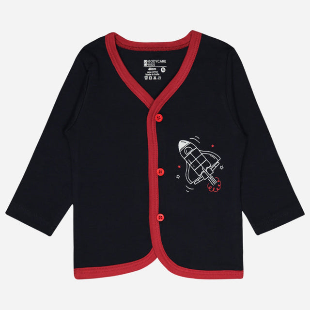 Unisex Baby Night Suit Front Open Full Sleeves - Bodycare