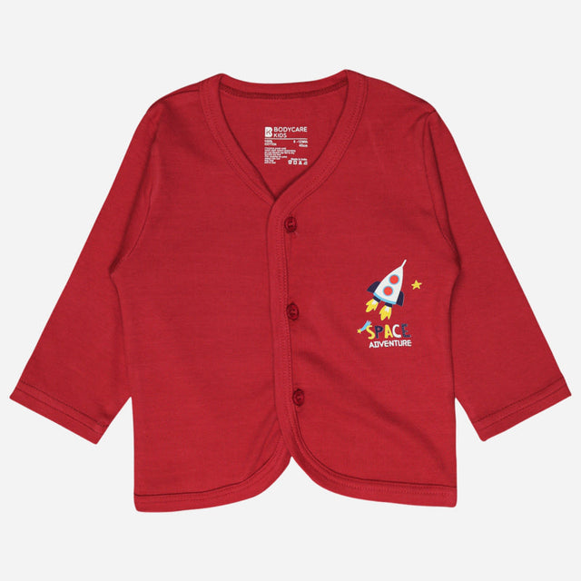 Unisex Baby Night Suit Front Open Full Sleeves - Bodycare