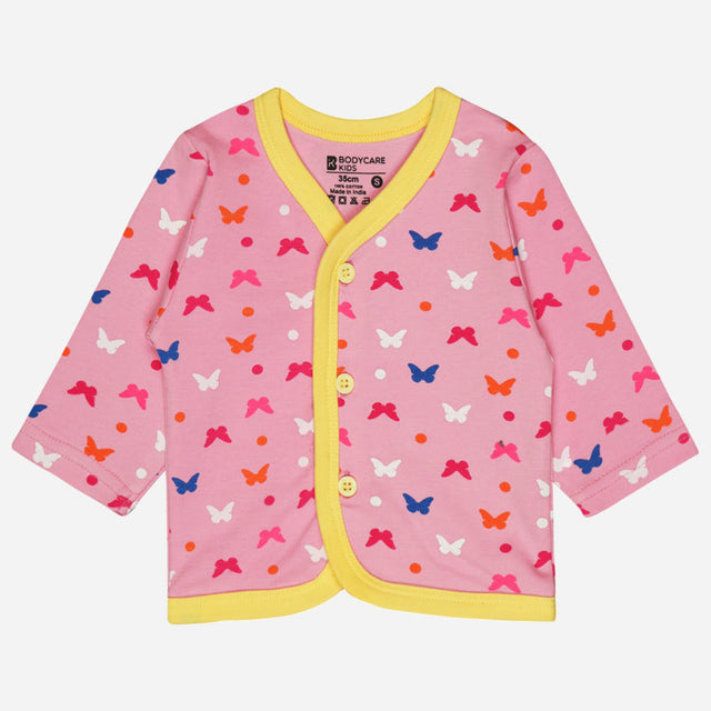 Unisex Baby Night Suit Front Open Full Sleeves - Bodycare