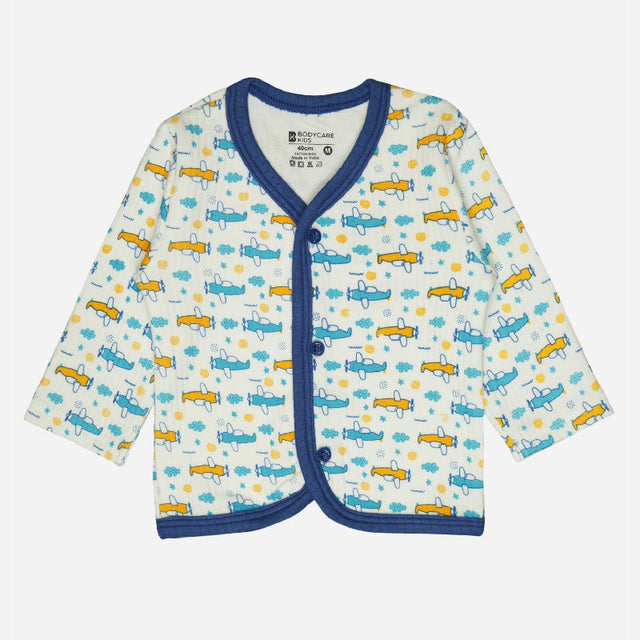 Unisex Baby Thermal Top Front Open Full Sleeves Pack of 3 - Bodycare