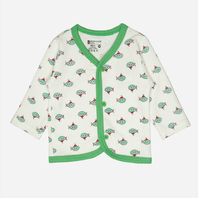 Unisex Baby Thermal Top Front Open Full Sleeves Pack of 3 - Bodycare