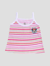Baby Girls Minnie & Friends Innerwear Vest Sleeveless for Everyday Comfort, Easy Layering and Wardrobe Essentials - Pack of 4