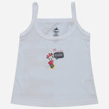 Bodycare Minnie & Friends Girls Vest Dori Neck Sleeveless Solid Pack Of 4