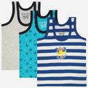 Bodycare Unisex Round Neck Sleeveless Vest Pack Of 3