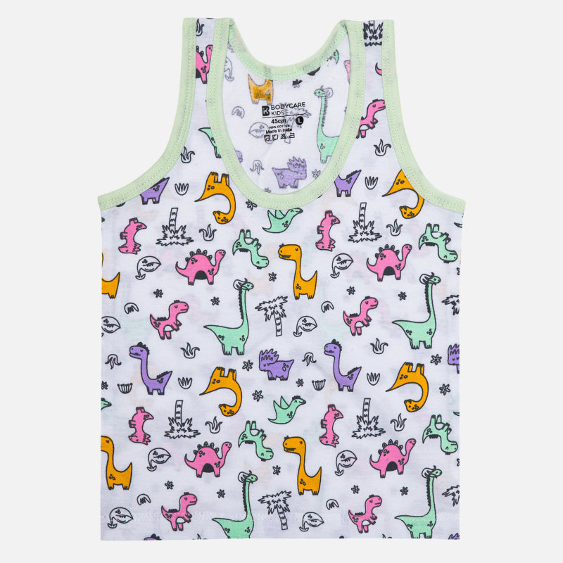 Boys Cotton Vest Round Neck Sleeveless Pack of 3 - Bodycare