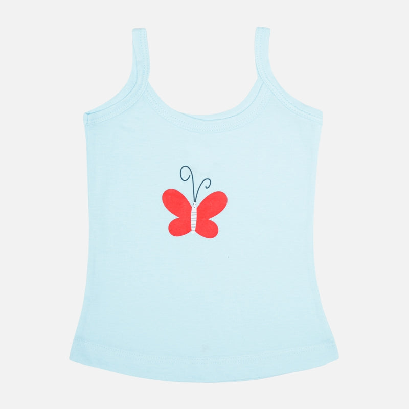 Baby Girls 100% Cotton Vest Dori Neck Sleeveless Pack of 3 - Bodycare