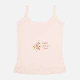 Baby Girls 100% Cotton Vest Dori Neck Sleeveless Pack of 3 - Bodycare