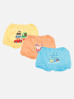 Baby Boys 100% Cotton Trunk Inner Elastic Pack of 3 - Bodycare