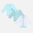 Boys Vest Front Open Full Sleeves Pack of 3 - Bodycare