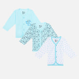 Boys Vest Front Open Full Sleeves Pack of 3 - Bodycare