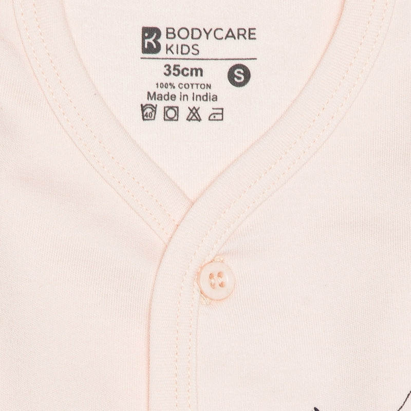 Baby Girls Interlock Pyjama Front Open Full Sleeves - Bodycare