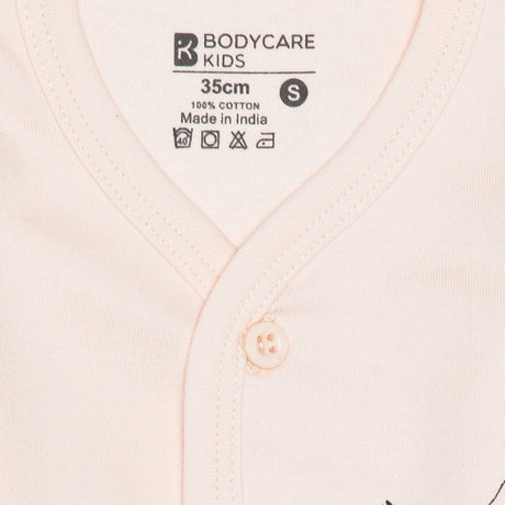 Bodycare Girls Pajami Suit Front Open Full Sleeves Solid - Assorted