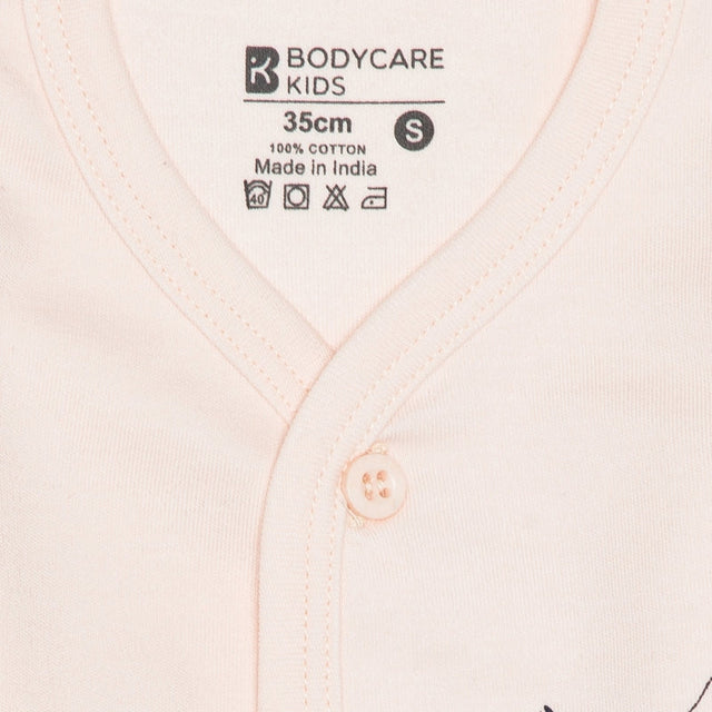 Baby Girls Interlock Pyjama Front Open Full Sleeves - Bodycare