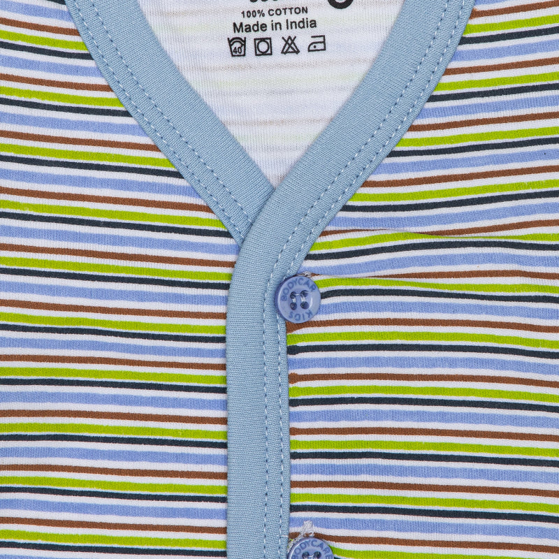 Boys Night Suit Front Open Full Sleeves Pack of 1 - Bodycare