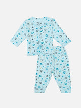 Bodycare Unisex Front Open Pajami Suit Full Sleeves - Assorted