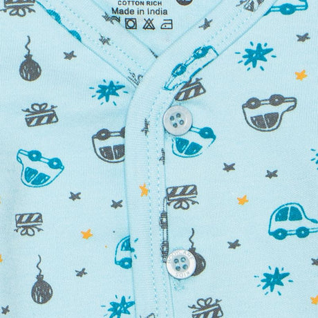 Bodycare Unisex Front Open Pajami Suit Full Sleeves - Assorted