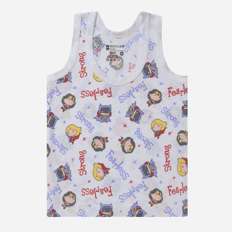 Unisex Baby Justice League 100% Cotton Vest Round Neck Sleeveless Pack of 3 - Bodycare
