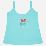 Baby Girls Minnie & Friends 100% Cotton Camisole Round Neck Sleeveless Pack of 5 - Bodycare