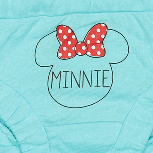 Baby Girls Minnie & Friends 100% Cotton Panty Inner Elastic Pack of 5 - Bodycare