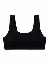 Bodycare Girls Crop Top Racer Back Sleeveless Solid Pack Of 3 - Black, Skin & White