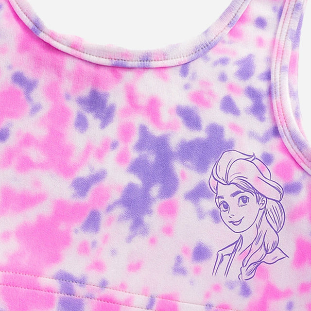 Frozen Girls Crop Top Round Neck Sleeveless Pack of 2 - Bodycare