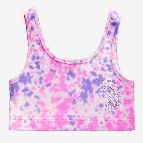 Bodycare Frozen Girls Crop Top Round Neck Sleeveless Assorted - Pack of 2