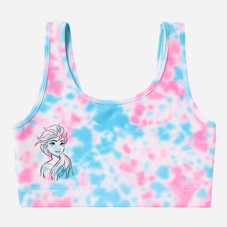 Bodycare Frozen Girls Crop Top Round Neck Sleeveless Assorted - Pack of 2