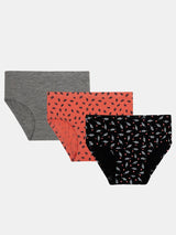 Bodycare Cotton Panties for Girl's (Pack of_3) Solid Hipster Panty