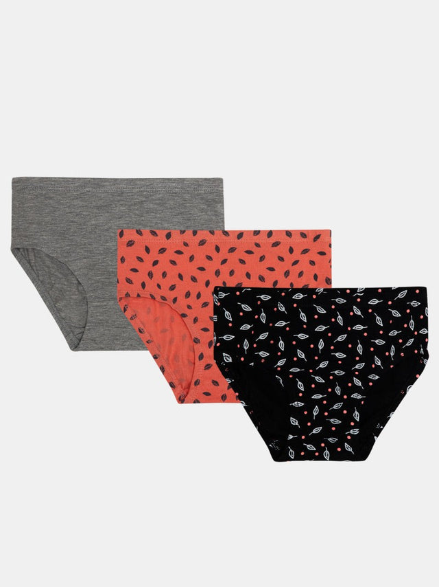 Girls Cotton Hipster Panty Inner Elastic Pack of 3 - Bodycare