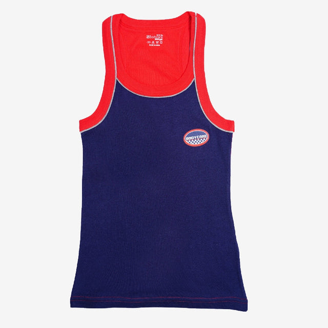 Boys Cotton Rib Vest Round Neck Sleeveless Pack of 3 - Bodycare