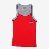 Boys Cotton Rib Vest Round Neck Sleeveless Pack of 3 - Bodycare
