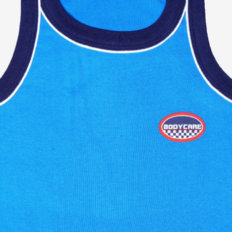 Boys Cotton Rib Vest Round Neck Sleeveless Pack of 3