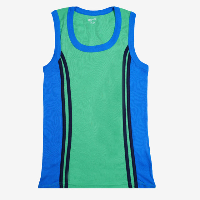 Boys Cotton Rib Vest Round Neck Sleeveless Pack of 5 - Bodycare